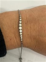 Bracciale John Richmond Donna in Titanio Diamante Lab Grown 0.97 Ct JRETB20WW - JRETB20WW